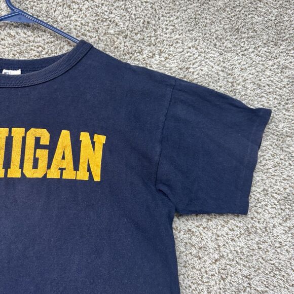 Vintage 80s Michigan Wolverines Shirt Men's Large USA Pullover Crewneck Champion - Picture 4 of 16